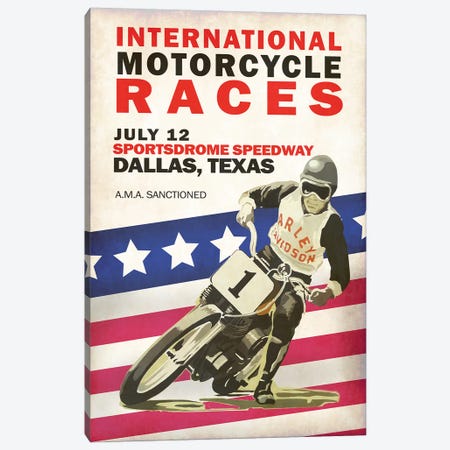 Intl. Motorcycle Races Dallas Canvas Print #RGN799} by Mark Rogan Canvas Artwork