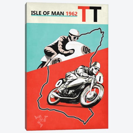 Isle Of Man TT 1962 Canvas Print #RGN800} by Mark Rogan Canvas Artwork