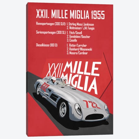 Mille Miglia XXII Canvas Print #RGN801} by Mark Rogan Canvas Art