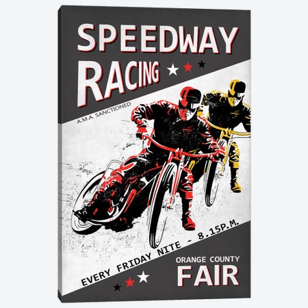 Speedway Racing OC Fair Canvas Print #RGN813} by Mark Rogan Art Print