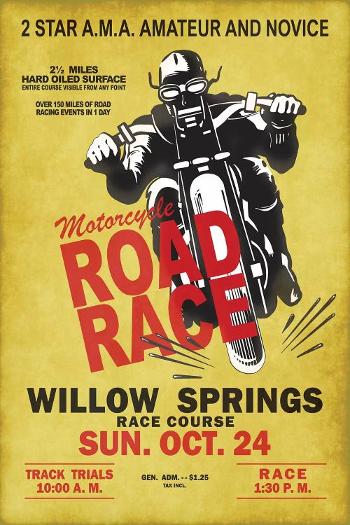 Willow Springs Road Race by Mark Rogan wall art