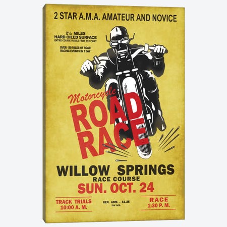Willow Springs Road Race Canvas Print #RGN830} by Mark Rogan Art Print