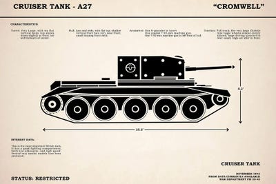 Cromwell A27 Tank by Mark Rogan canvas print