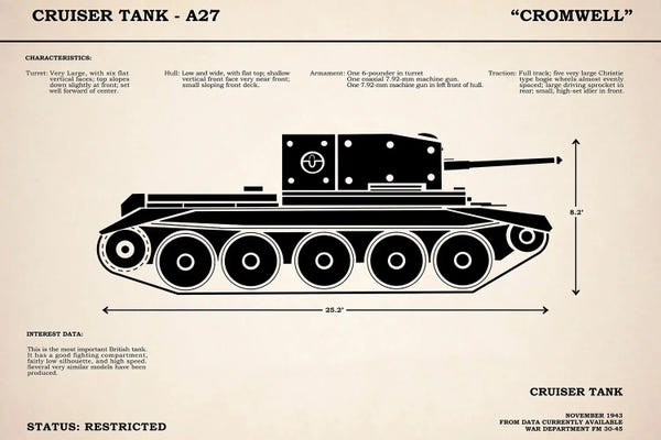 Mark Rogan: Cromwell A27 Tank by Mark Rogan