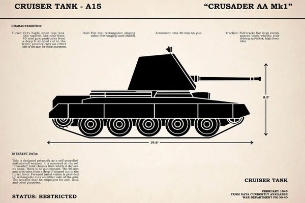 Mark Rogan: Crusader A15 Tank by Mark Rogan