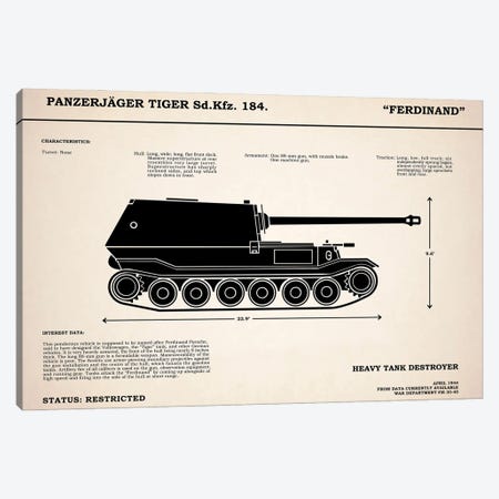 Ferdinand Tank Destroyer Canvas Print #RGN837} by Mark Rogan Canvas Wall Art