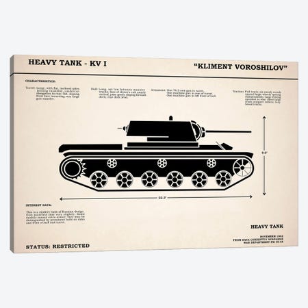 KV1 Heavy Tank Canvas Print #RGN838} by Mark Rogan Canvas Print