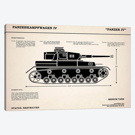 Panzer IV Tank Canvas Print #RGN849} by Mark Rogan Canvas Artwork