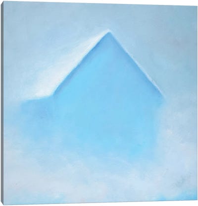 Blue Morning Barn Canvas Art Print - Rich Gombar