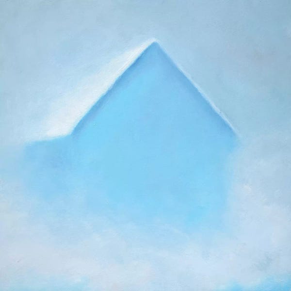 Rich Gombar: Blue Morning Barn by Rich Gombar