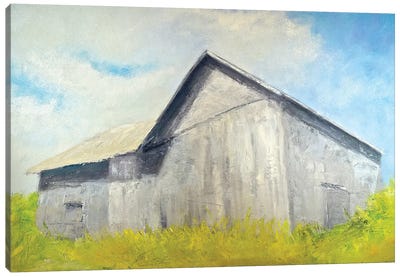 Old Gray Barn Canvas Art Print - Rich Gombar