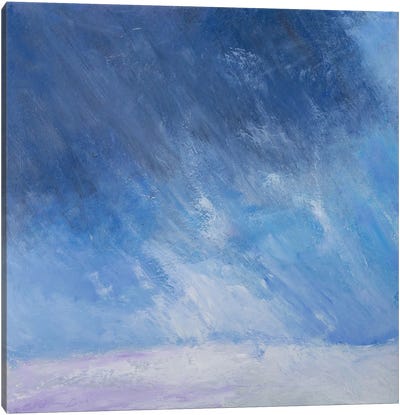 Storm Warning Canvas Art Print - Blue Art