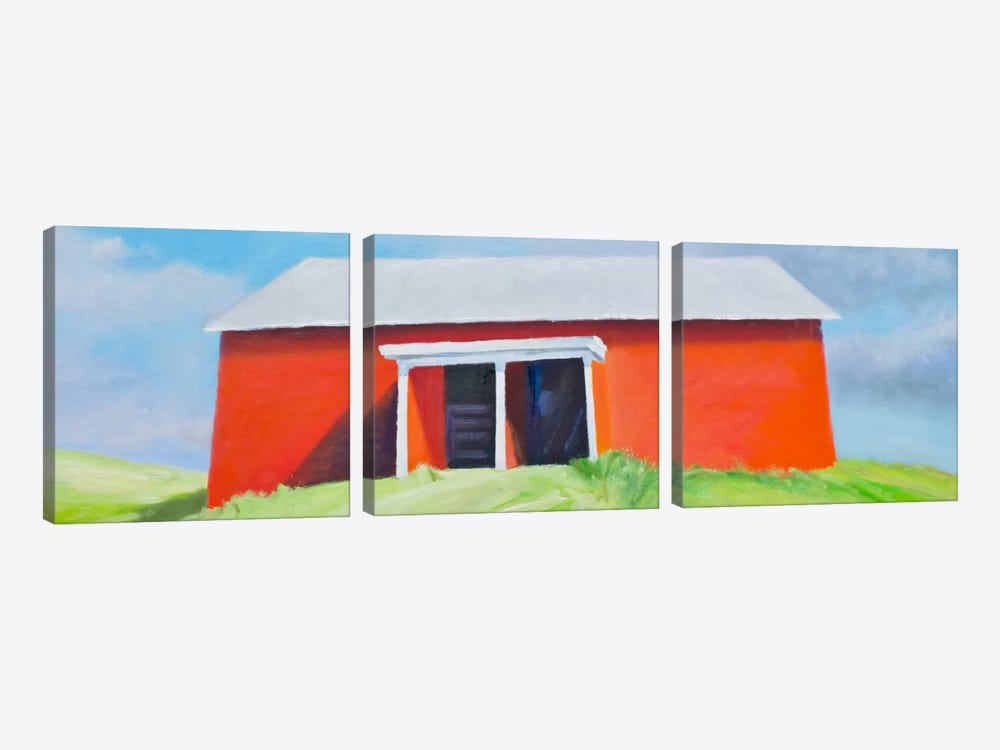 Head On Barn by Rich Gombar 3-piece Canvas Print