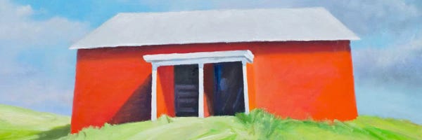 Rich Gombar: Head On Barn by Rich Gombar