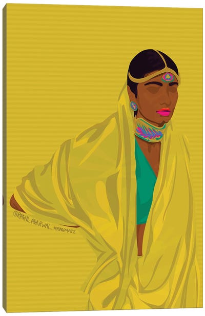 Conspicuous Canvas Art Print - Yellow Art