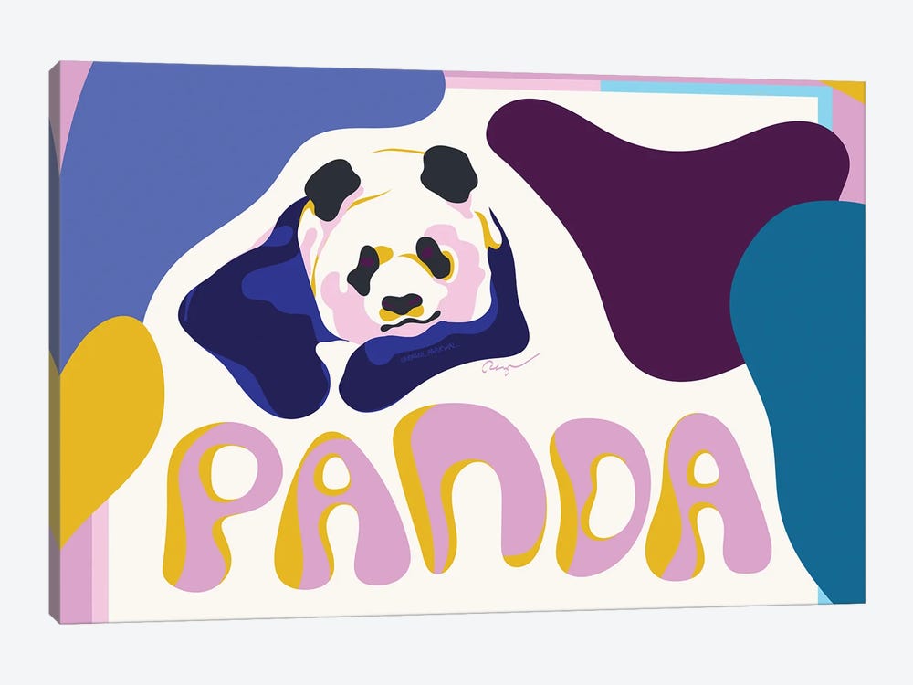 Panda Panda by Ragni Agarwal 1-piece Canvas Print