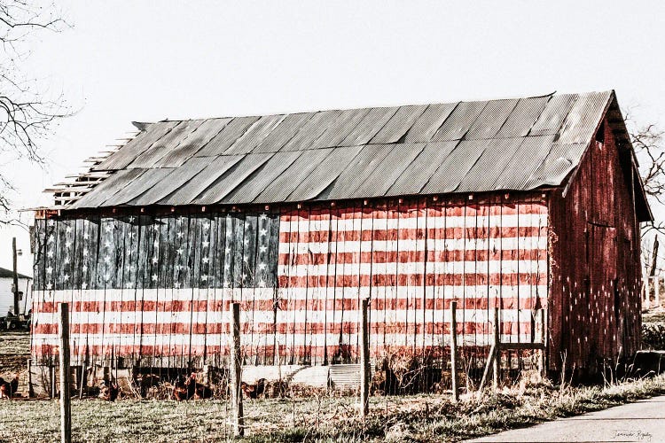 American Flag Barn