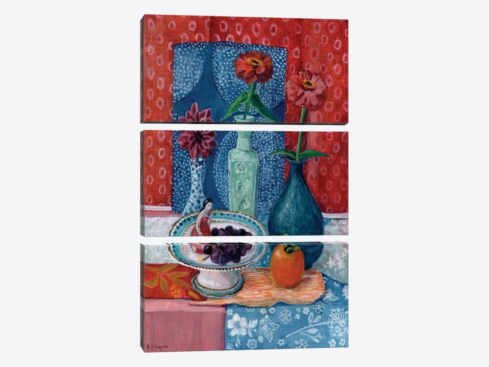 Fruits Of Her Labour by Rebecca Moss Guyver 3-piece Canvas Art Print