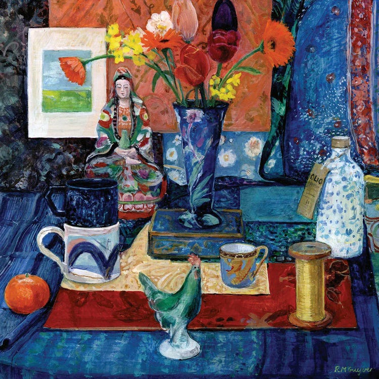 Compassion And Calendulas by Rebecca Moss Guyver wall art