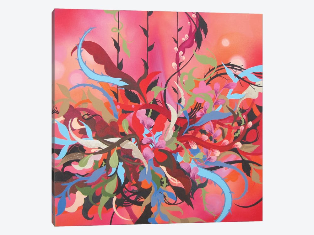 Red Arrangement by Patricia Rodriguez 1-piece Canvas Artwork