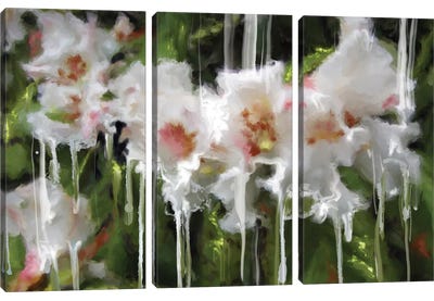 White Flor I Canvas Art Print