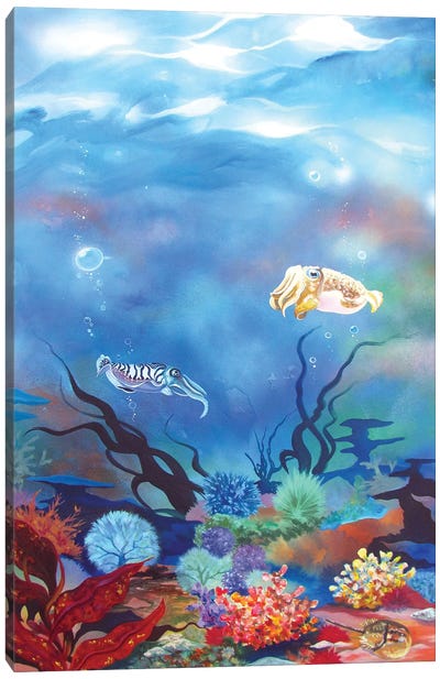 Cuttlefish Canvas Art Print - Patricia Rodriguez