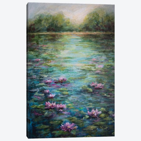 Waterlilly Lake Canvas Print #RHC2} by Ruth Aslett Canvas Wall Art