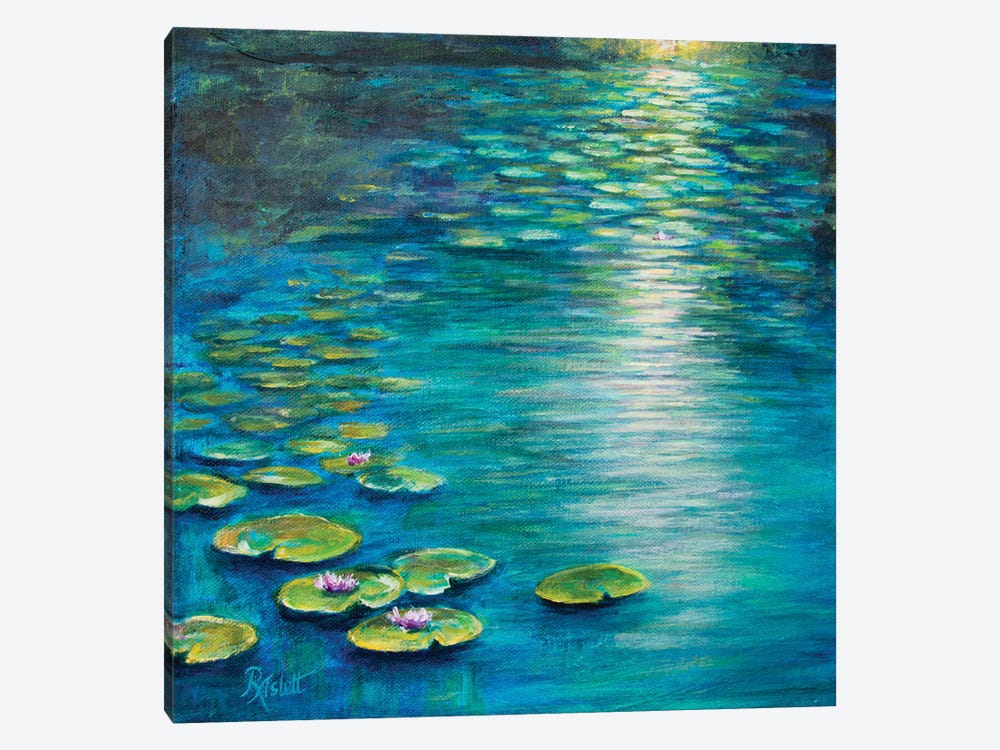 Lily Pond by Ruth Aslett 1-piece Canvas Art Print