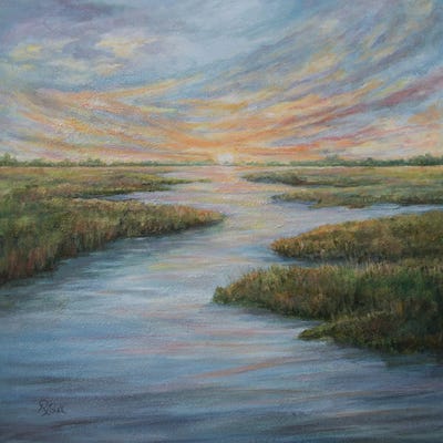 Sunset Broads by Ruth Aslett gallery poster