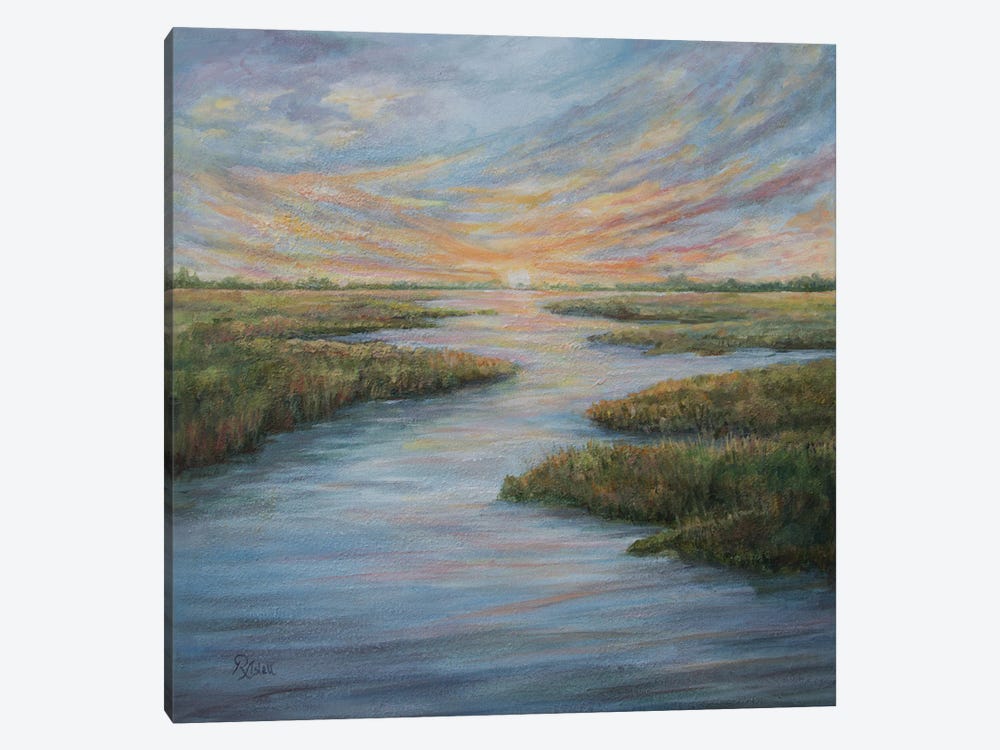 Sunset Broads by Ruth Aslett 1-piece Canvas Art Print