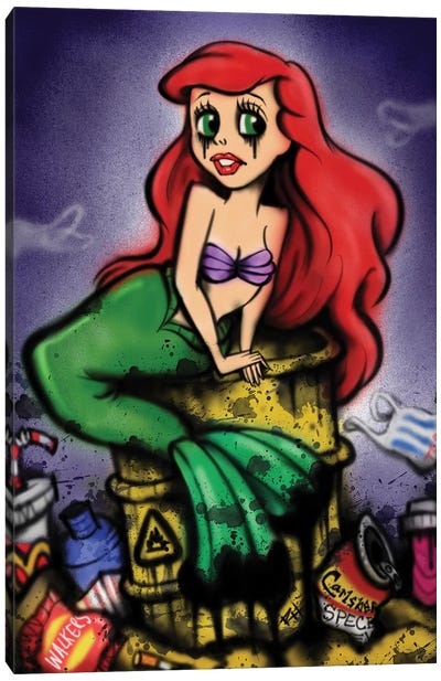 Ariel's Nightmare Canvas Art Print - Ariel