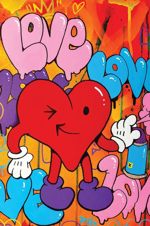 Spray Some Love by Ross Hendrick wall art