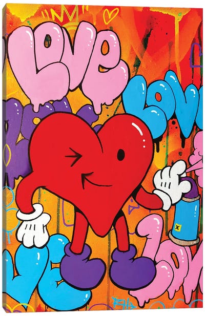 Spray Some Love Canvas Art Print - Ross Hendrick