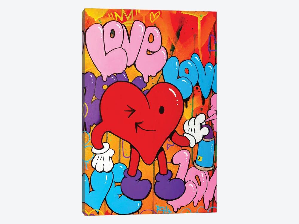 Spray Some Love by Ross Hendrick 1-piece Canvas Wall Art