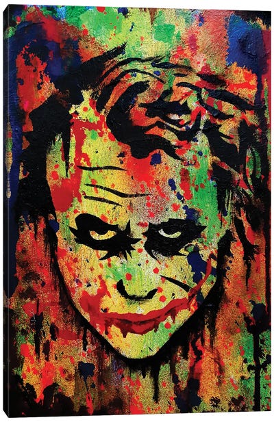 Joker Canvas Art Print - Villain Art