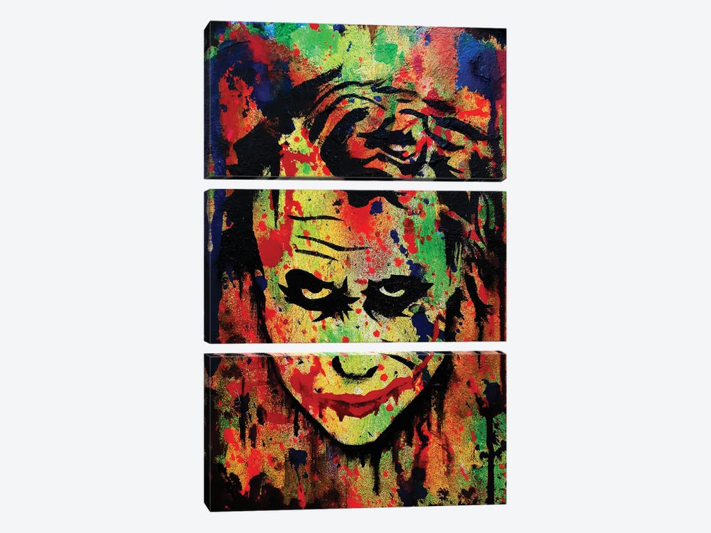 Joker by Ross Hendrick 3-piece Canvas Art