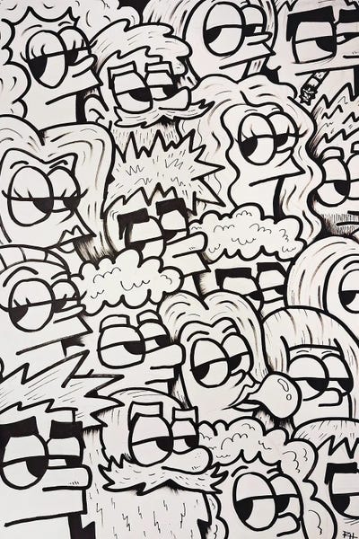 Pop Art: Crowd by Ross Hendrick