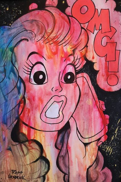 OMG by Ross Hendrick framed canvas print