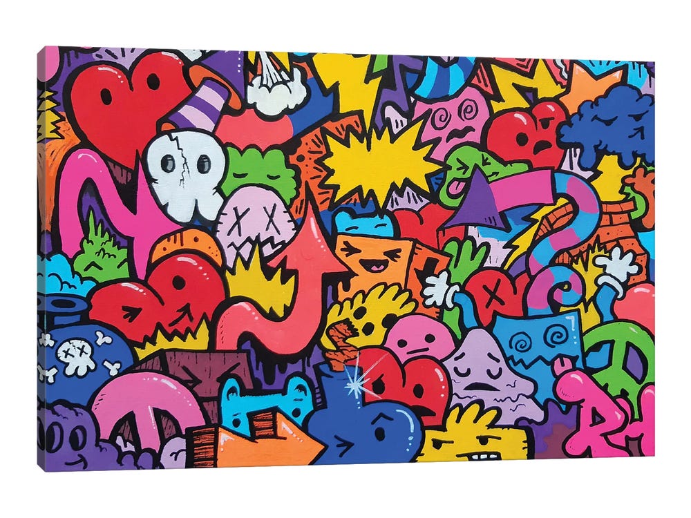 1pc Cartoon Drawing Paper For Kids' Doodling And Coloring
