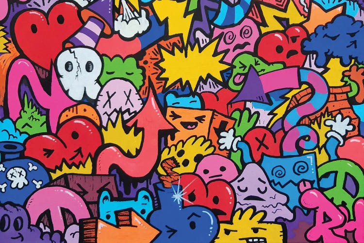 Doodle Pop by Ross Hendrick wall art