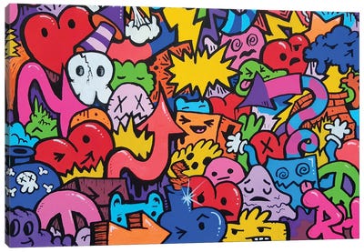 Doodle Pop Canvas Art Print - Ross Hendrick