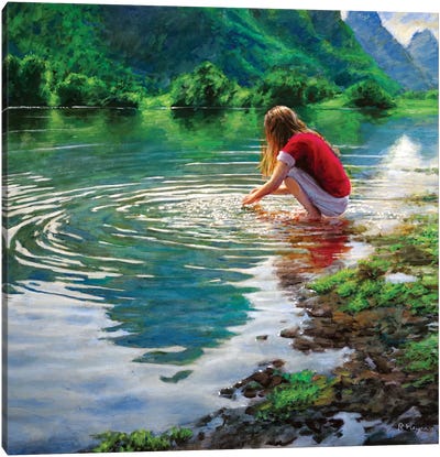 Yulong River Canvas Art Print - Ralf Heynen