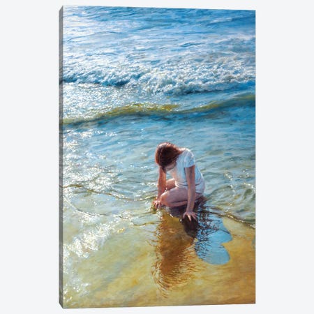 Caressed By The Ocean Canvas Print #RHE3} by Ralf Heynen Canvas Art