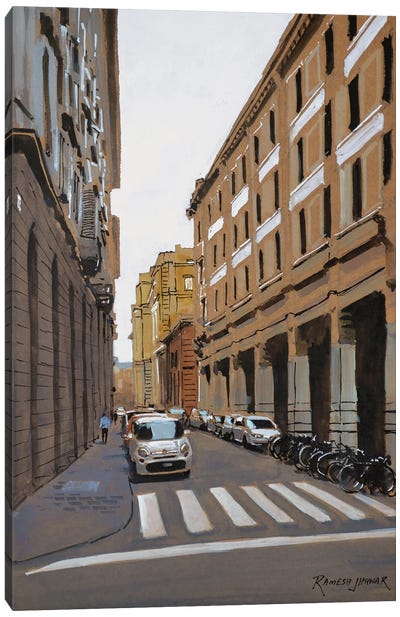 Florence Street Canvas Art Print - Florence Art