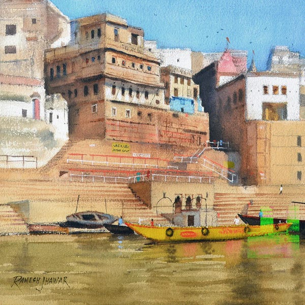 Ramesh Jhawar: Ghats Of Varanasi by Ramesh Jhawar