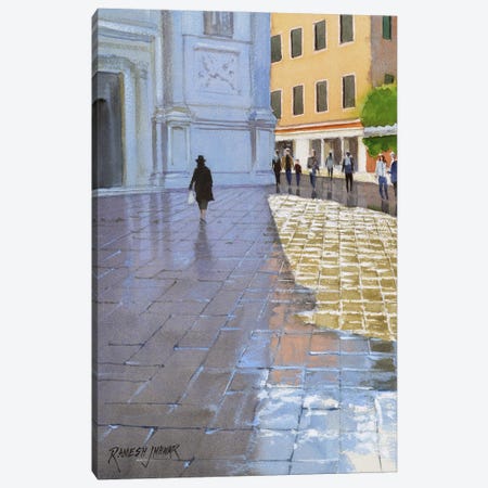 Glitter After The Rains, Venice Canvas Print #RHJ22} by Ramesh Jhawar Canvas Wall Art