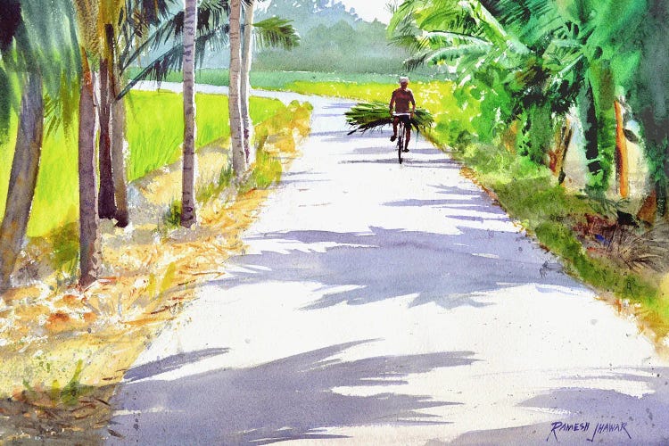 Out For Delivery by Ramesh Jhawar canvas print