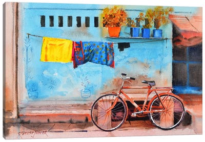 Standing By Canvas Art Print - India Art