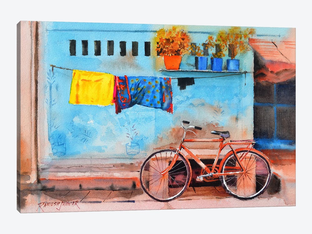 Standing By by Ramesh Jhawar 1-piece Canvas Art Print