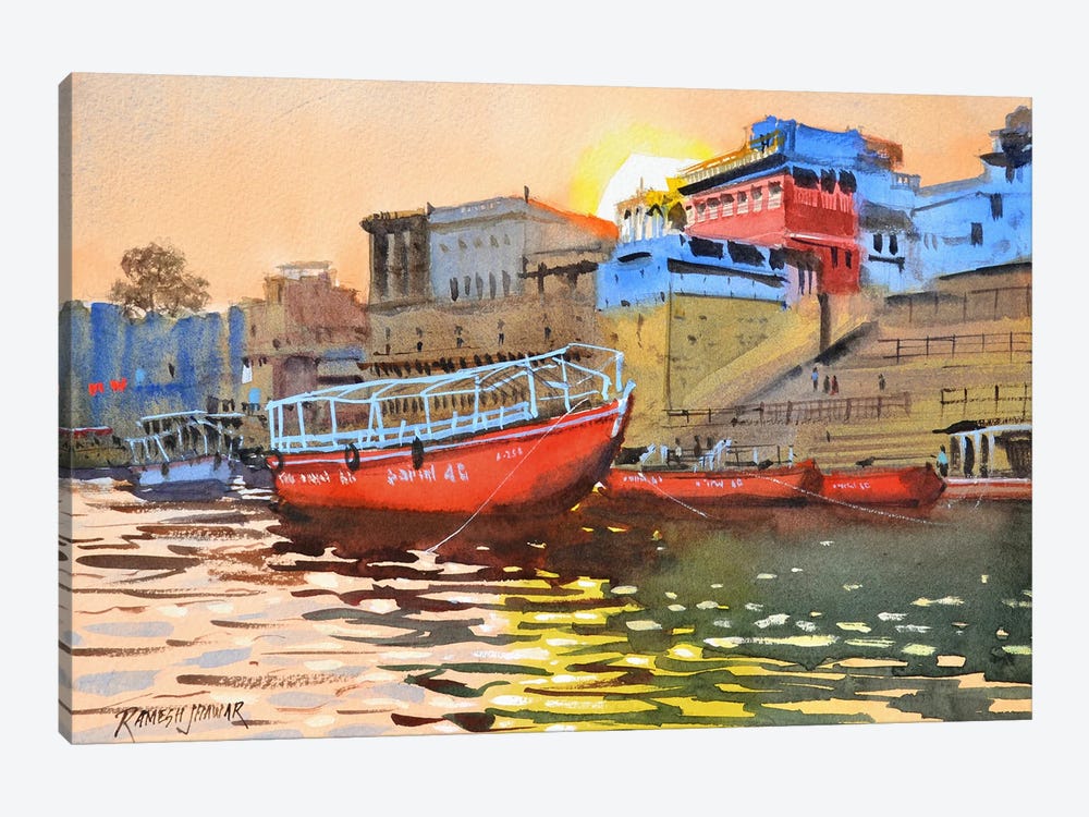 Sunset Shimmer by Ramesh Jhawar 1-piece Canvas Wall Art
